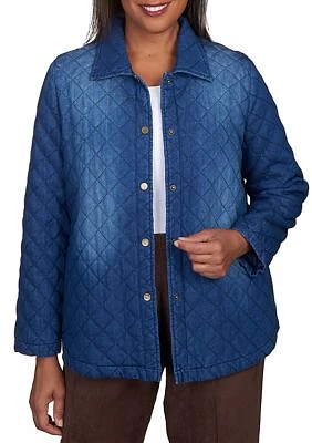 Petite Denim Quilt Jacket