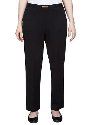 Women's Park Place Buckled Stretch Knit Average Length Ponte Pants