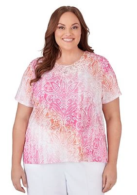 Plus Paradise Island Ombré Medallion Top