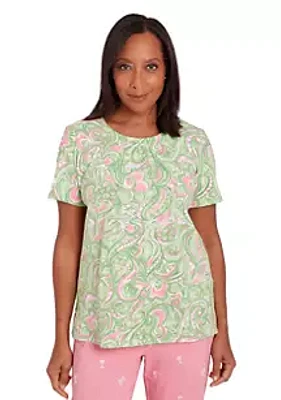 Alfred Dunner Women's Miami Beach Octopus Top