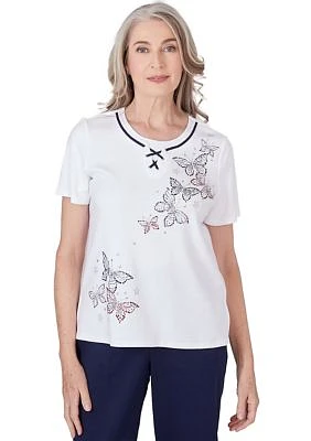 Petite All American Butterfly Heat Set Top