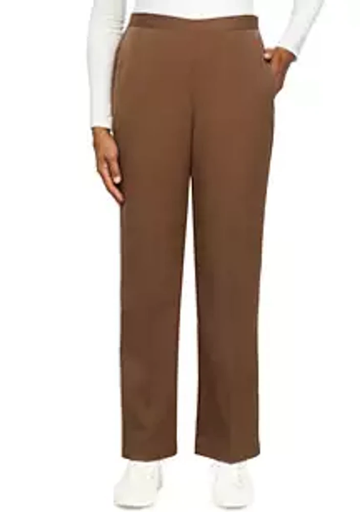 Alfred Dunner Women's Twill Medium Pants