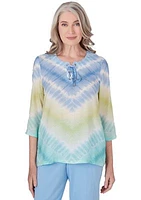 Women's Hyannisport Tie Dye Chevron Top