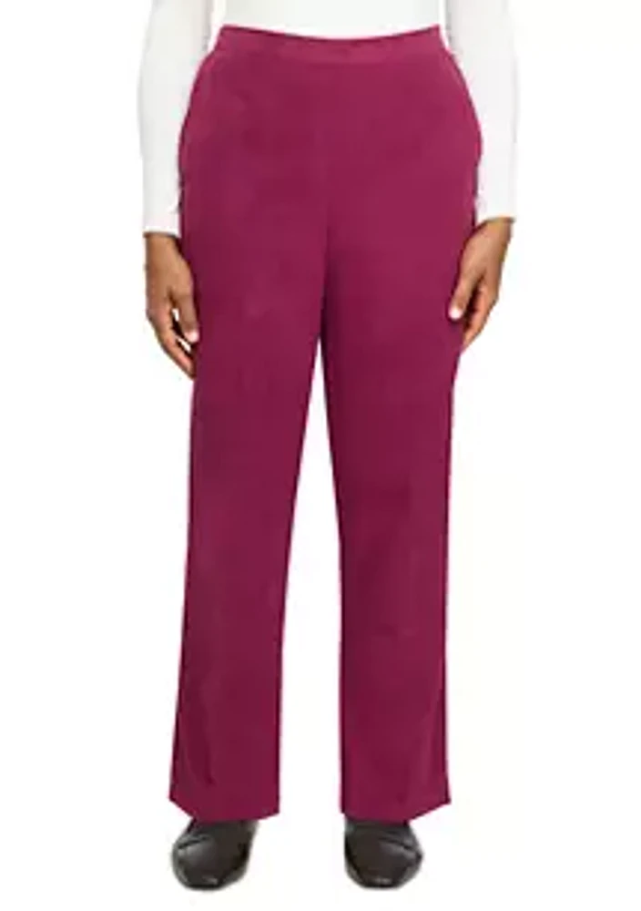 Alfred Dunner Petite Suede Pants