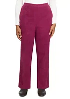 Alfred Dunner Petite Suede Pants
