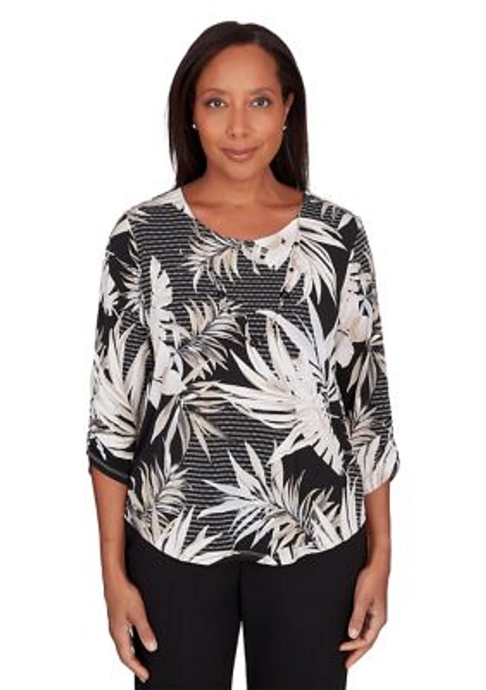 Petite Opposites Attract Leaves Top