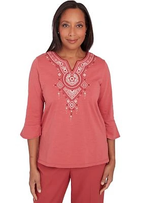 Women's Sedona Sky Embroidered Yoke Top