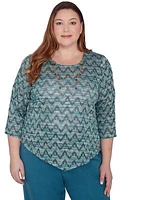 Plus Sedona Sky Novelty Space Dye Top