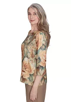 Women's Emerald Isle Vintage Floral Top