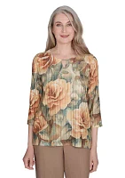 Women's Emerald Isle Vintage Floral Top