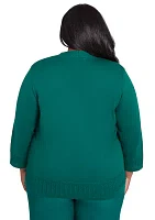 Plus Emerald Isle Biadere Texture Inner Two One Sweater