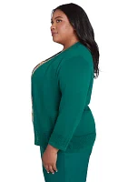 Plus Emerald Isle Biadere Texture Inner Two One Sweater