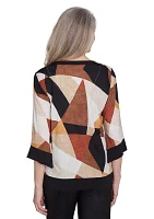 Women's Rue Rivoli Trimmed Patchwork Top