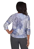 Women's Worth Avenue Medallion Patch Top