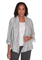 Women's Worth Avenue Chevron 2Fer Top