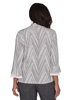 Women's Worth Avenue Chevron 2Fer Top