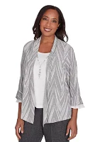 Women's Worth Avenue Chevron 2Fer Top