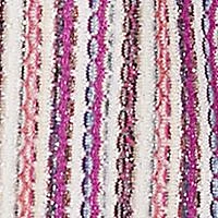 Plus Wine Country Stripe Metallic Texture with Woven Trim Top