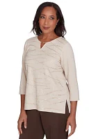 Petite Wine Country Abstract Heat Set Top