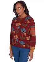 Women's Harvest Moon Vertical Floral Top