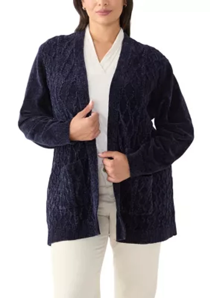 Plus Harvest Moon Chenille Cardigan