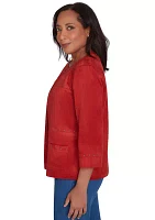 Petite Harvest Moon Suede Jacket