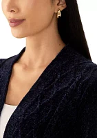 Petite Harvest Moon Chenille Cardigan