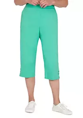 Alfred Dunner Petite Grommet Capris