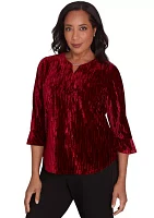 Women's Runway Ready Crushed Velvet Top