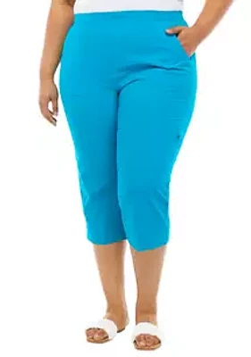 Alfred Dunner Plus Size Cargo Pocket Capris