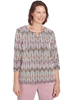 Women's Telluride Chenille Zig Zag T-Shirt