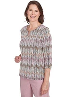 Women's Telluride Chenille Zig Zag T-Shirt