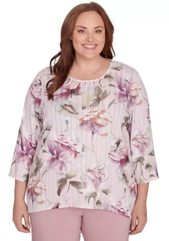 Plus Telluride Romantic Flowers Top