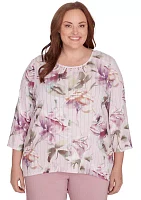 Plus Telluride Romantic Flowers Top