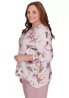 Plus Telluride Romantic Flowers Top