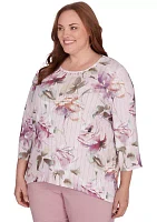 Plus Telluride Romantic Flowers Top