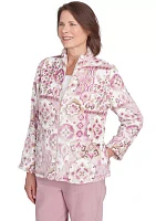 Petite Telluride Medallion Print Cozy Jacket