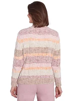 Petite Telluride Spray Dye Chenille Stripe Sweater