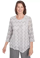 Women's Copenhagen Spliced Zig Zag T-Shirt