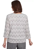 Women's Copenhagen Spliced Zig Zag T-Shirt