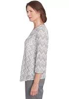 Women's Copenhagen Spliced Zig Zag T-Shirt