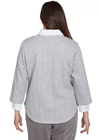 Women's Copenhagen Winter White 2Fer Top