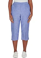 Alfred Dunner Women's Chambray Capris