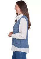 Women's Lake Victoria Rib Sweater Vest