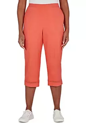 Alfred Dunner Petite Twill Capris