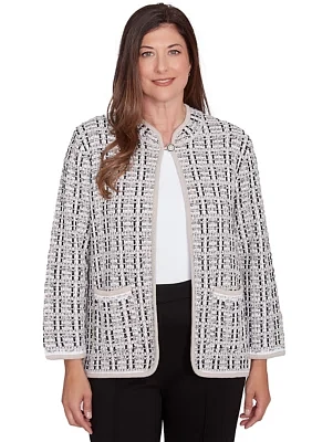 Women's Romancing The Stone Texture Sweater Knit Jacket