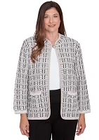 Women's Romancing The Stone Texture Sweater Knit Jacket