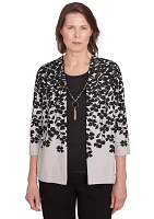 Women's Romancing The Stone Cascade Leaves Two One Cardigan