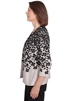 Women's Romancing The Stone Cascade Leaves Two One Cardigan