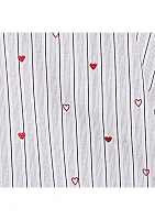 Women's Wild At Heart Stripe Top with Hearts